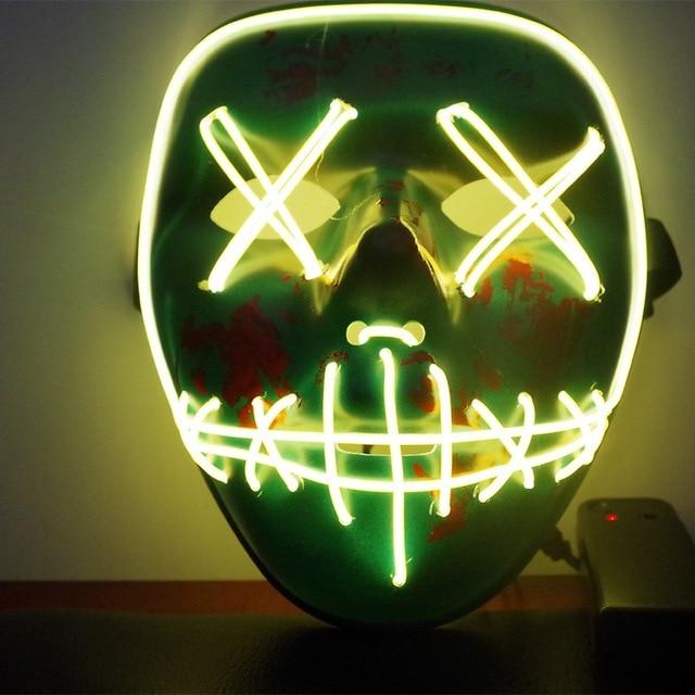 Glowing LED Horror Mask