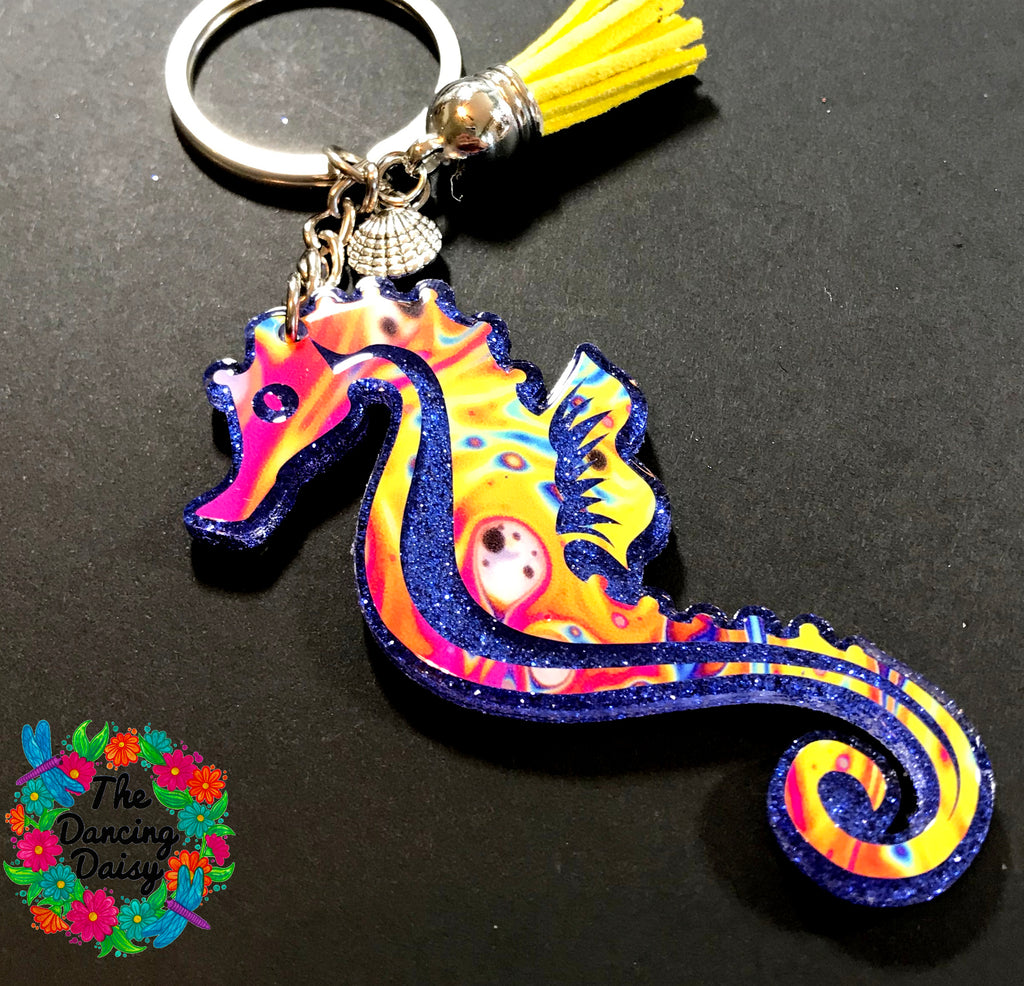 Download Seahorse acrylic keychain - The Dancing Daisy Designs