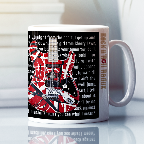 Eddie Van Halen Frankenstrat Inspired Premium Quality 11oz Coffee Mug