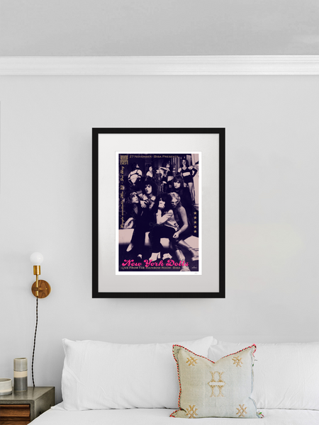 New York Dolls Inspired Biba Rainbow Room poster Rock'n'Roll Wall Art ...