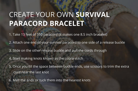 create your own survival paracord bracelet