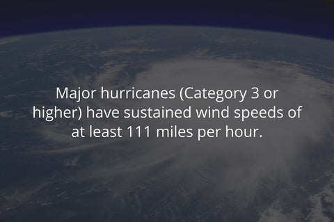 category 3 hurricanes or higher