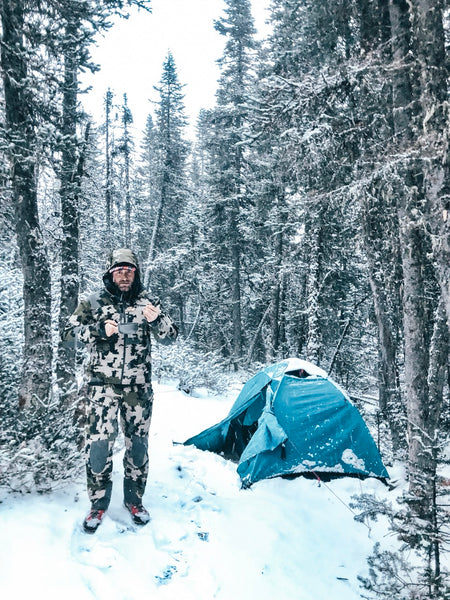 Uncharted Founder Christian Schauf bundled up during a different hunt in Alaska a few winters back.