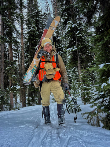 Dustin Diefenderfer (Author & MTNTOUGH Founder) stay positive - although they didn't expect so much snow.