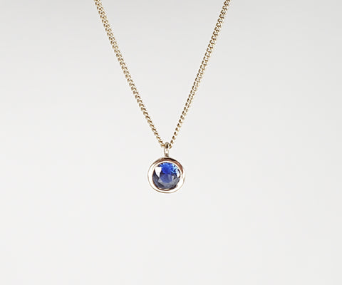 Molo Me Bezel Set Sapphire Necklace