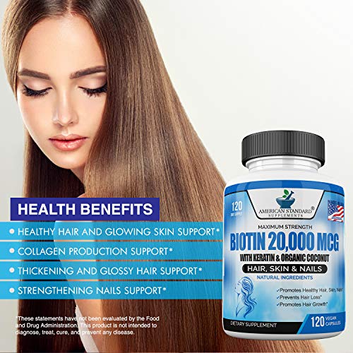 Biotin 20000mcg With Keratin Organic Coconut And Zinc Hair Growth S Now Keto 
