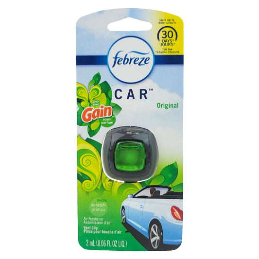 Febreze Car Vent Clip Variety Pack Air Freshener - Gain Scent