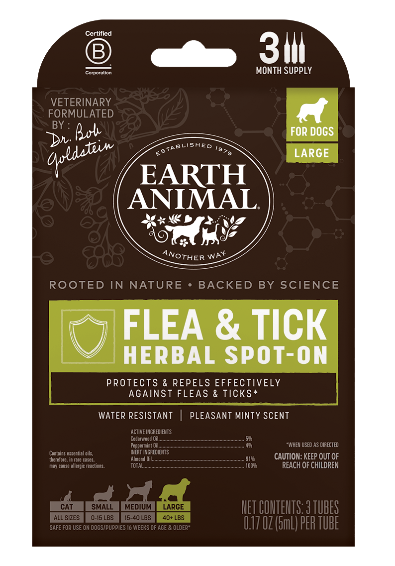 Earth Animal Nature’s Protection™ Flea & Tick Herbal Spot-On For Dogs