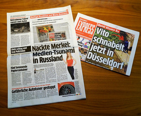 Ekaterina Morés gemälde von Merkel in die Pressereaktionen
