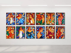 12 Sternzeichen als Kunstdrucke von Ekaterina Moré im Shop verfügbar