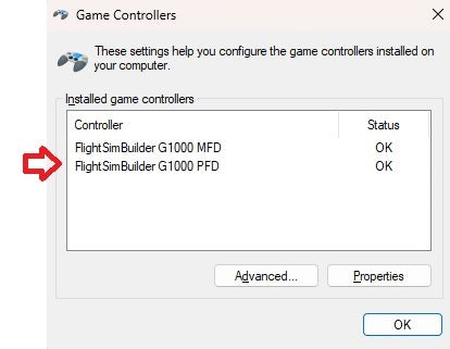 Game Controller FlightSimBuilder