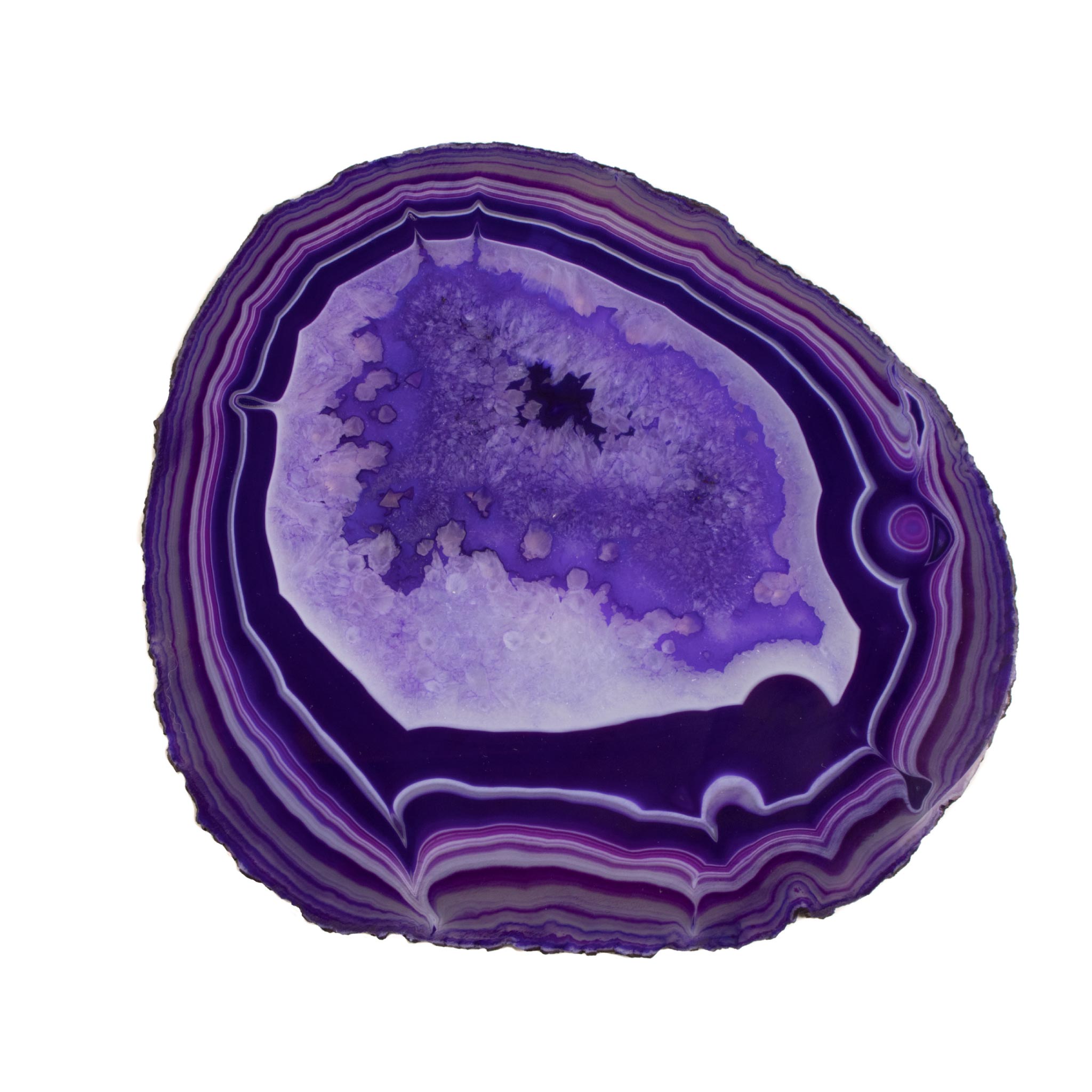 Agate Stone – Meaning, Benefits Purple AGATE Tumbled Stone Violet Large Pur...