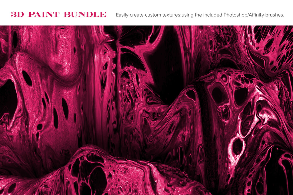 3d Paint Bundle 60 Experimental Textures Chroma Supply