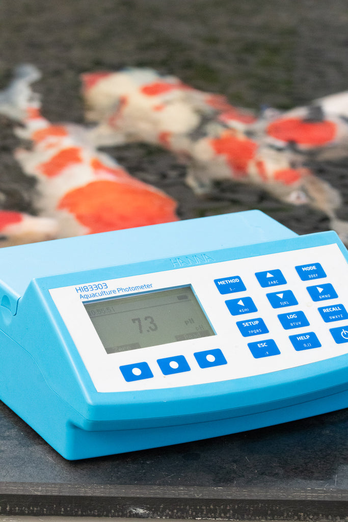 Hanna 83303K bench top photometer for koi keepers