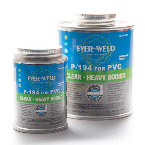 Ever-Weld P-194 Solvent Cement for jointing of PVC Pressure Pipe and Fittings