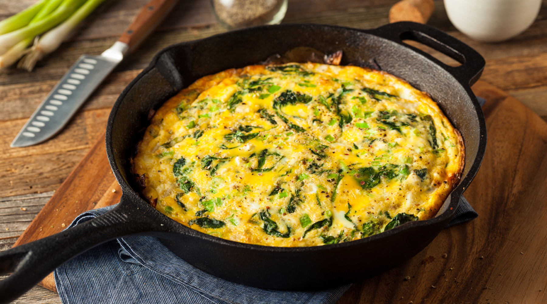 Feta Cheese Omelette with Spinach - Kosterina