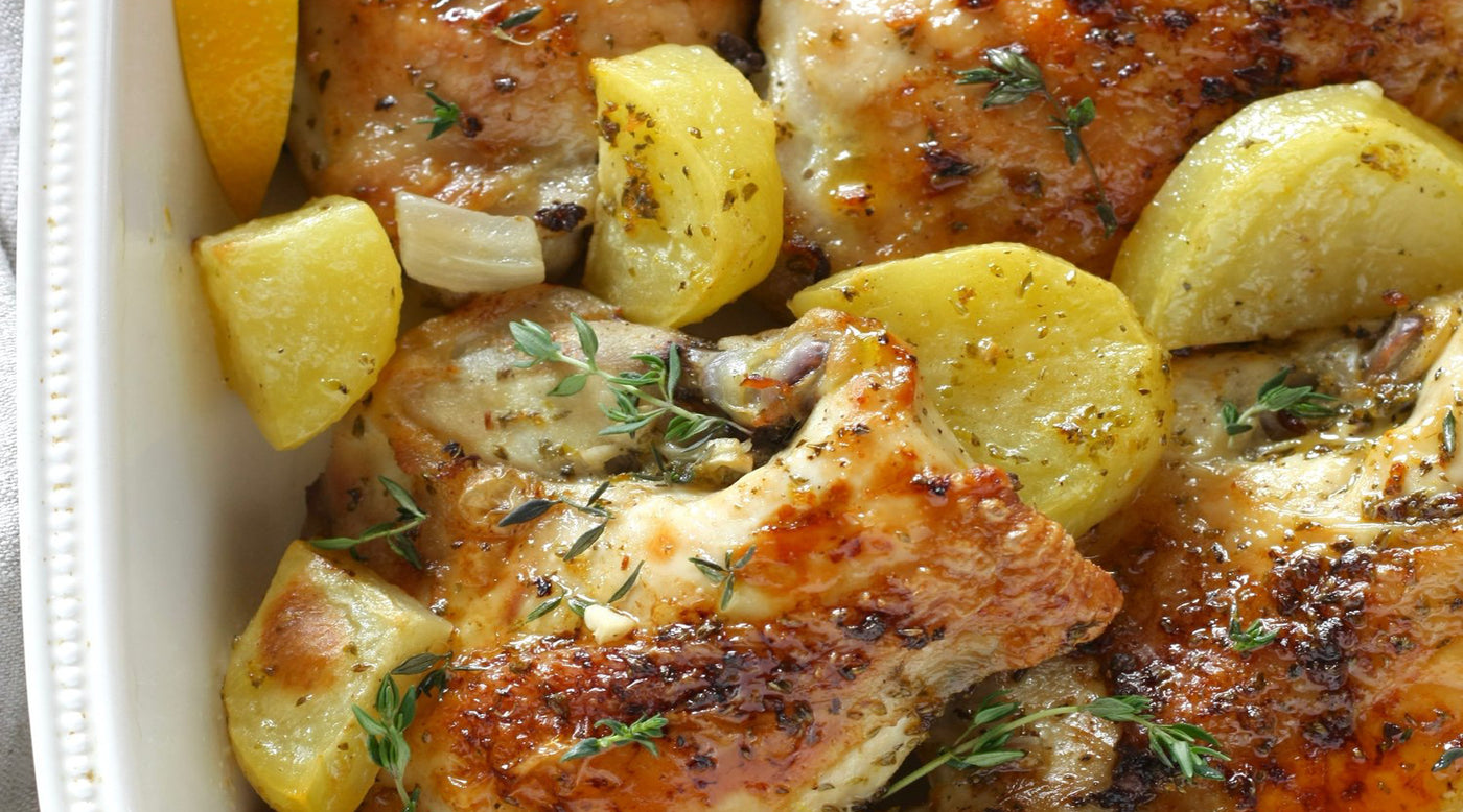 Greek Lemon Chicken Potatoes Kosterina