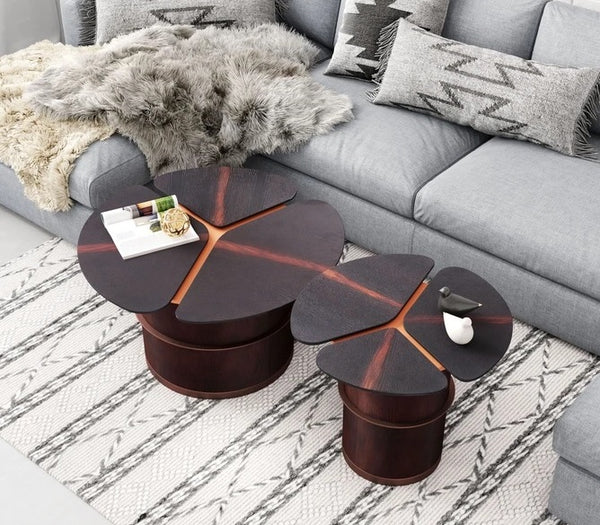 Zuo Set of 2 Martin Coffee Tables Multicolor