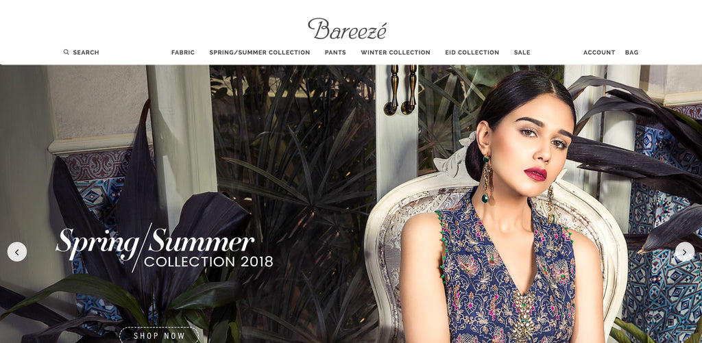 Bareeze Lawn Online Shopping in Pakistan