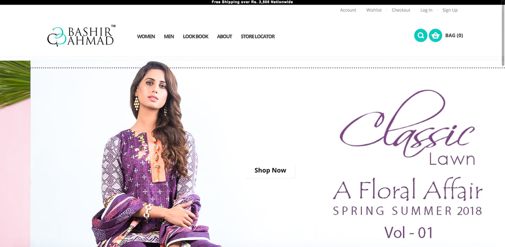 Bashir Ahmed Lawn Online Shopping in Pakistan