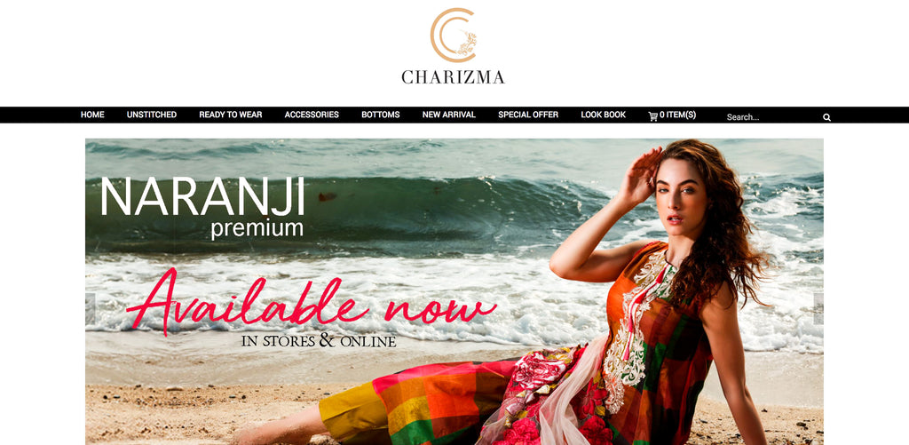 Charizma Lawn Online Shopping in Pakistan