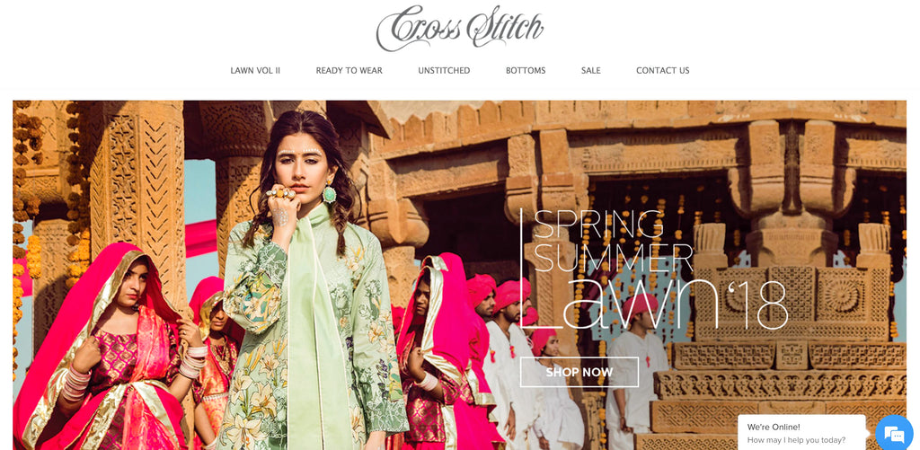 Cross Stitch Lawn Online Shopping in Pakistan