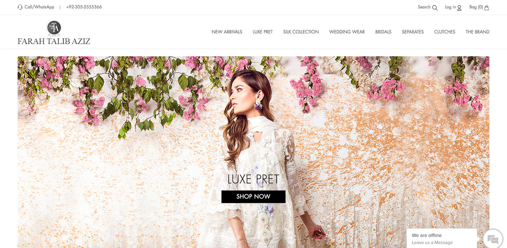 Faraz Manan Lawn Online Shopping in Pakistan