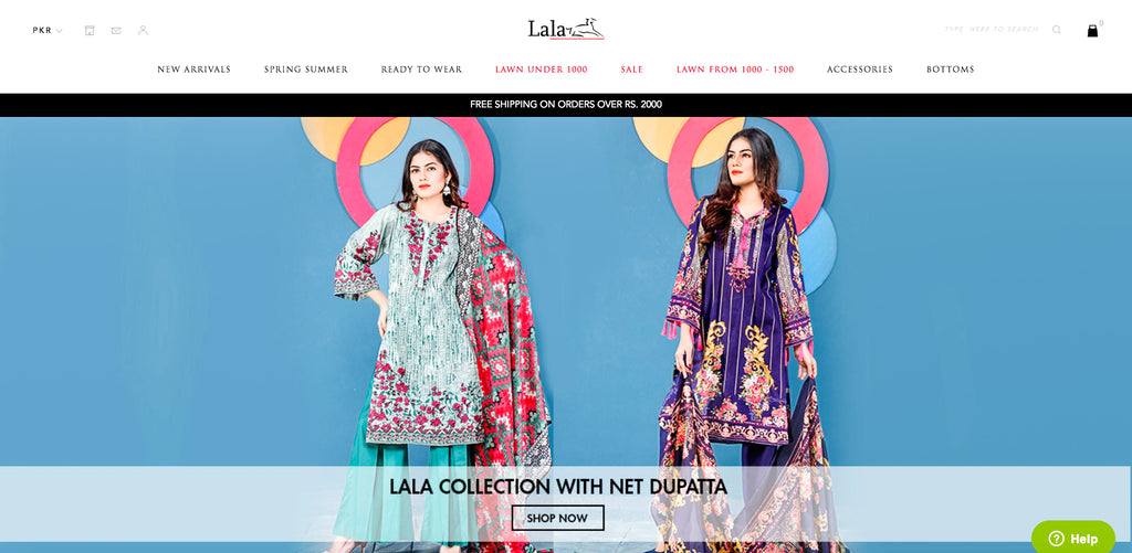 Lala Lawn Online Shopping in Pakistan