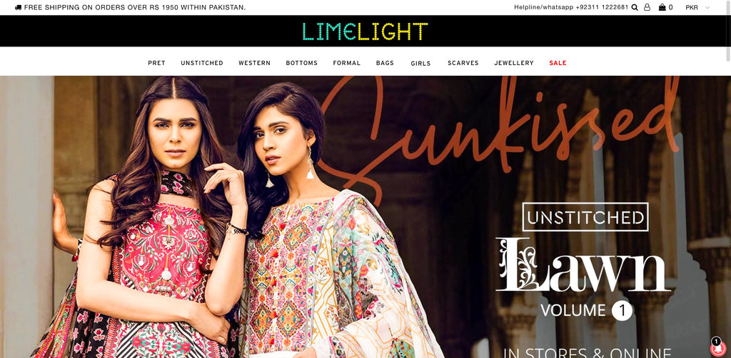 Limelight Lawn Online Shopping in Pakistan