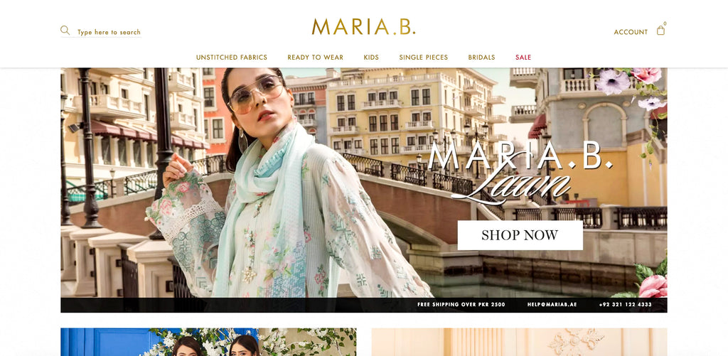 Maria B Lawn Online Shopping in Pakistan