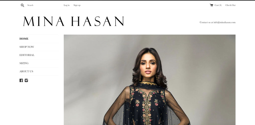 Mina Hasan Lawn Online Shopping in Pakistan