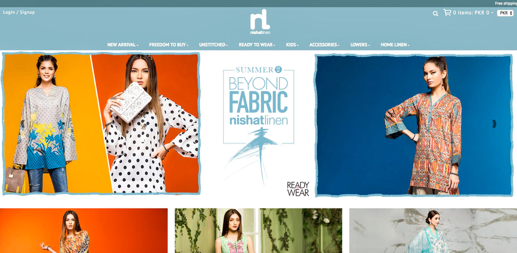 Nishat Linen Lawn Online Shopping in Pakistan