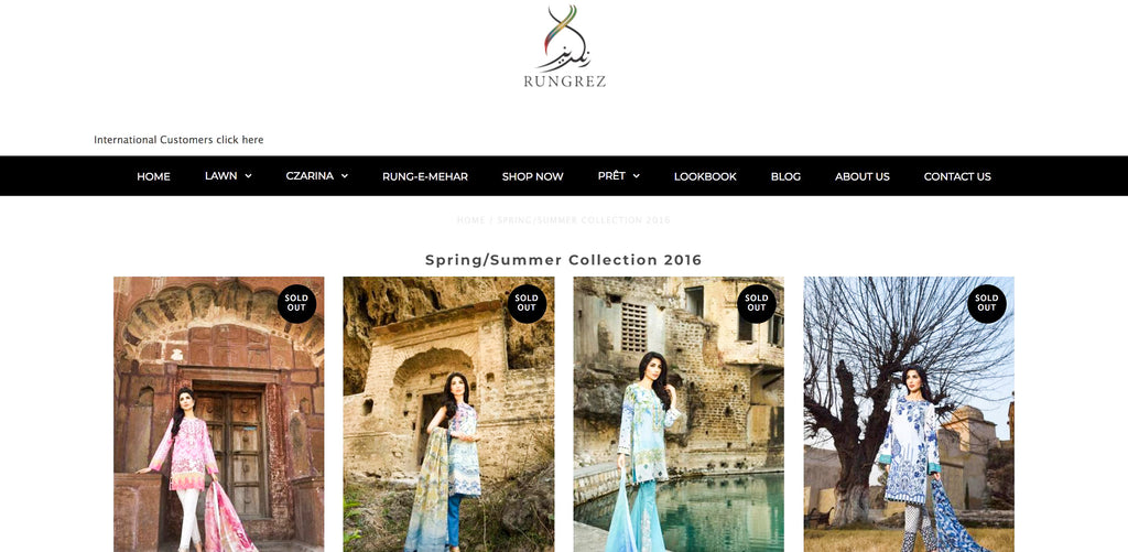 Rungrez Lawn Online Shopping in Pakistan