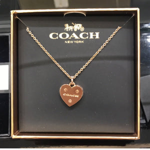 coach love necklace