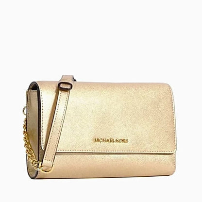 Michael Kors Jet Set Crossbody Gold – CHIC Kuwait Luxury Outlet