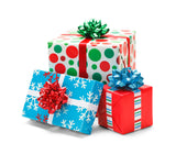 Colorful Wrapped Holiday Presents 