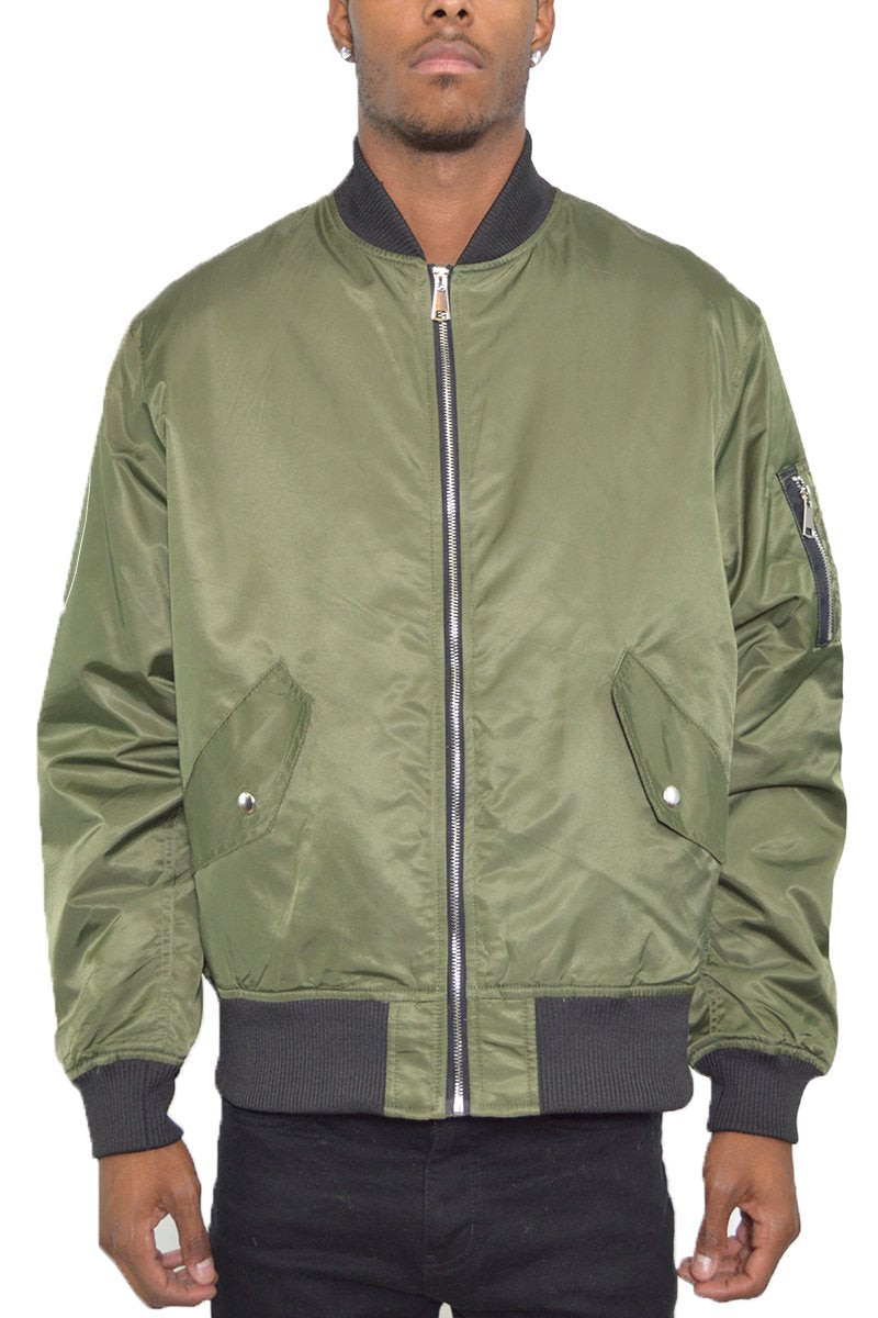 Men's Bomber Jacket- Olive