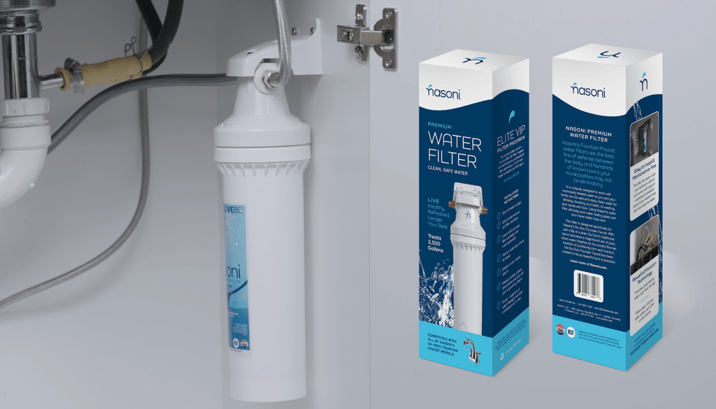 Nasoni's High-Quality, Under Sink Bathroom Water Filter removes lead