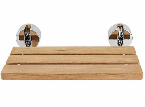 Teak bathroom bench – the folding wood shower seat can also double in the spa and gym