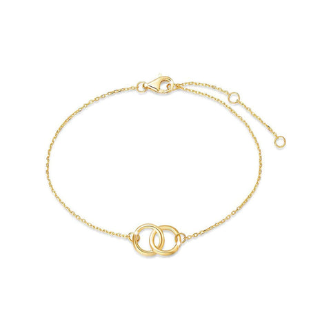 14k yellow gold friendship bracelet