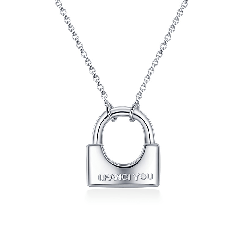 tiffany lock necklace gold