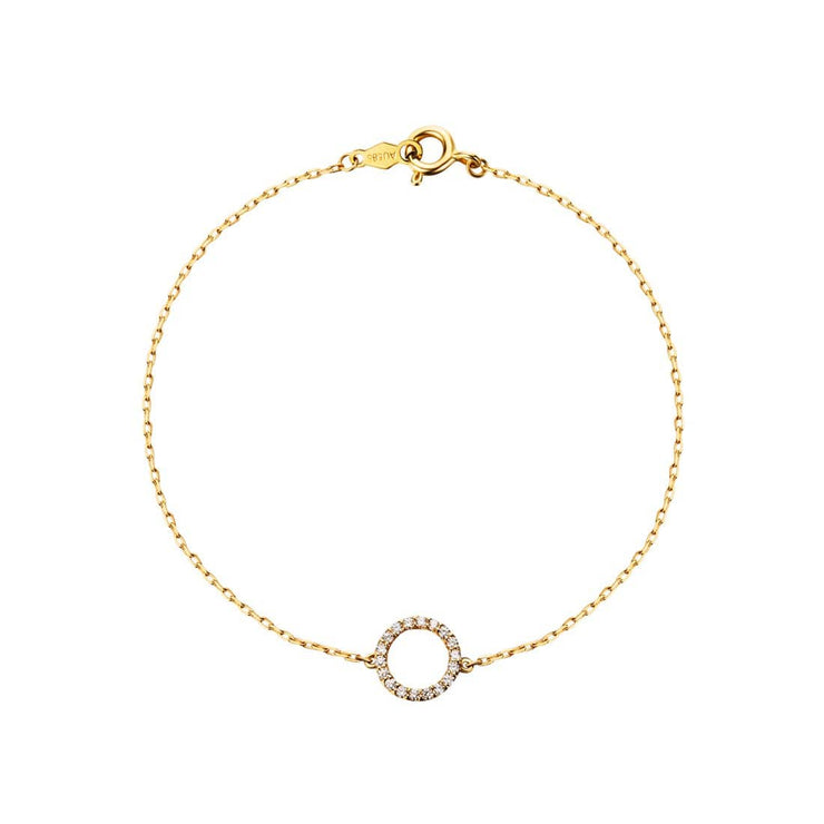 Line&Dots Circle of Love Diamond Pendant Bracelet– FANCI ME