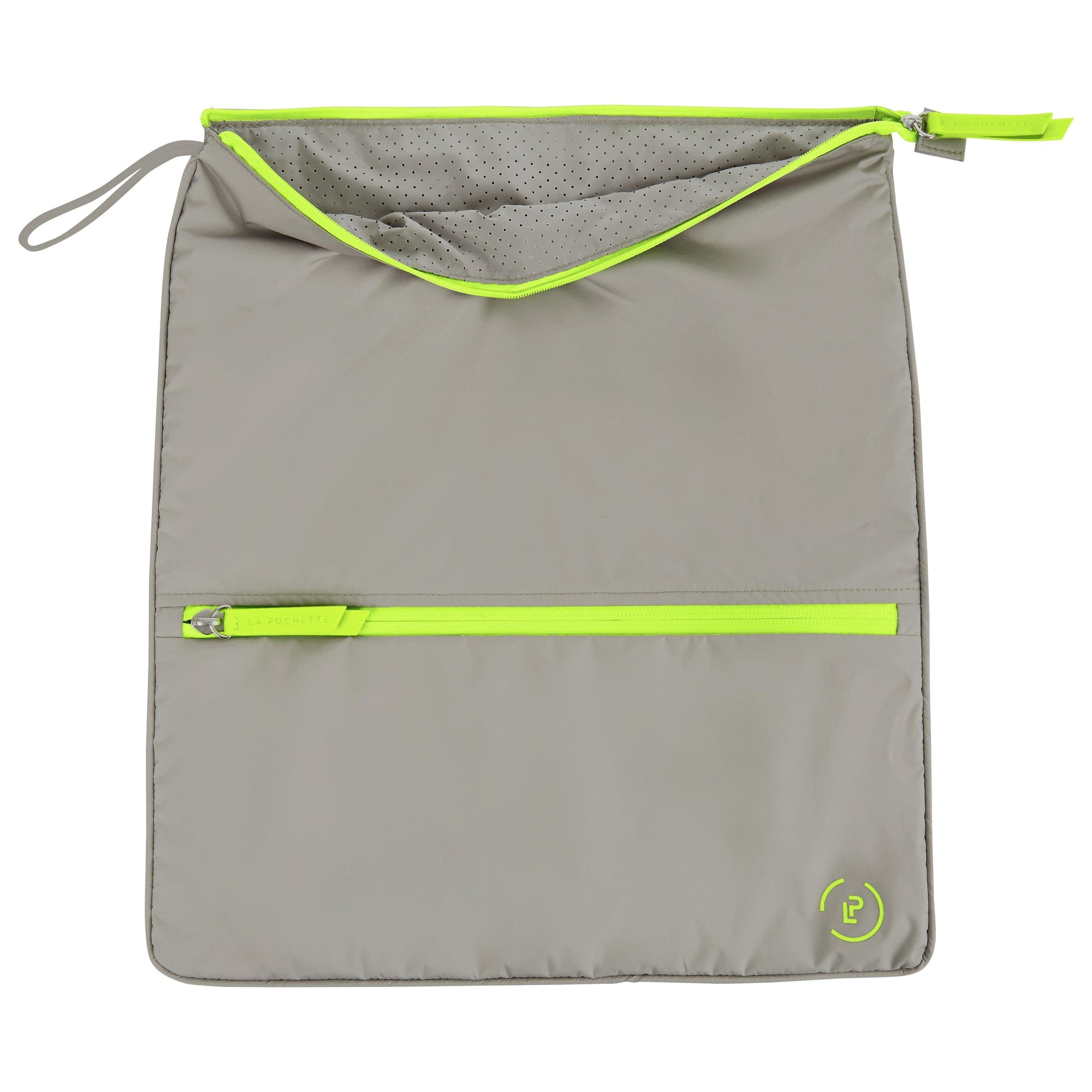 Walnut Neon Green Sweat Bag | Workout Bag - lapochette.co