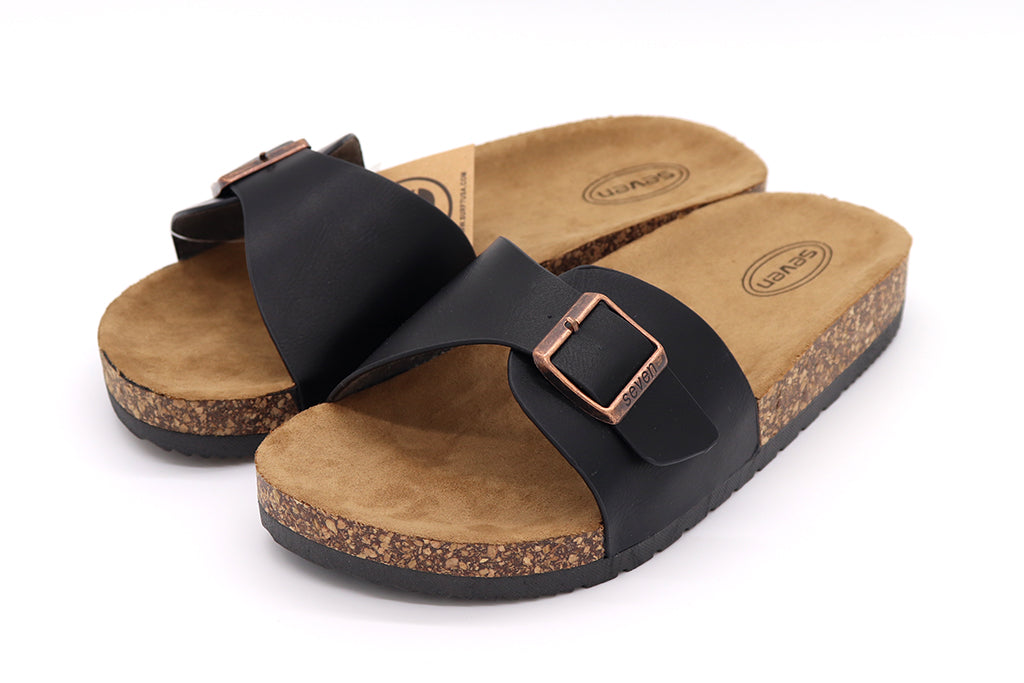 single buckle sandals