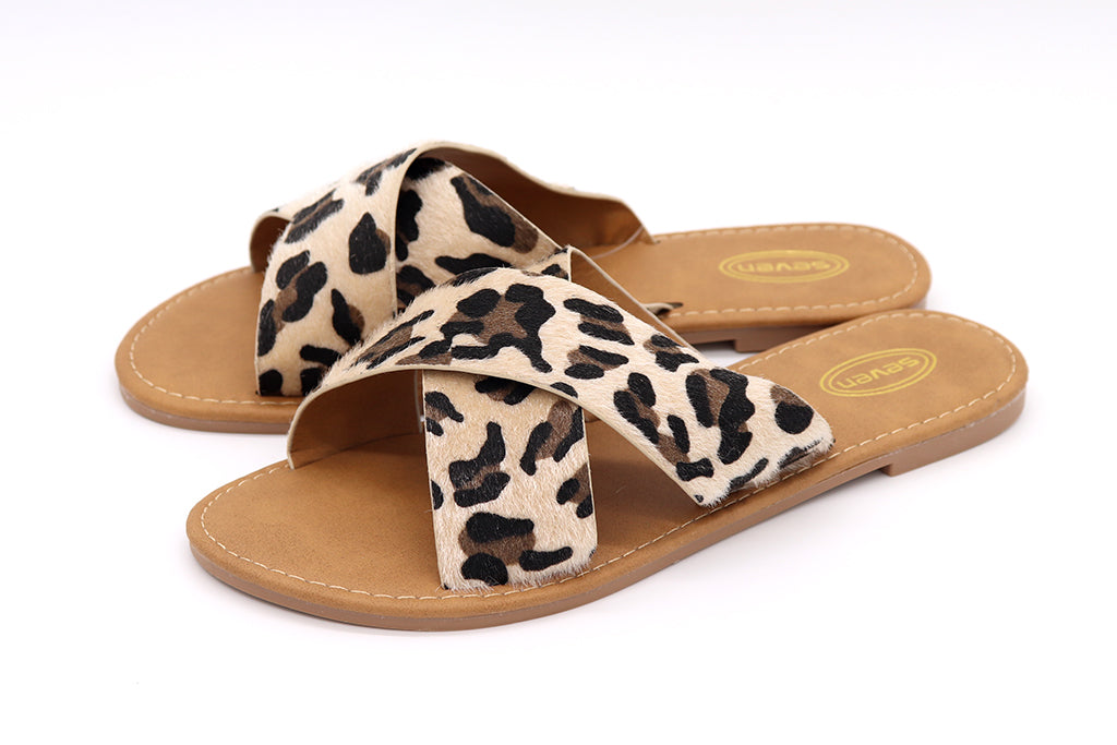 cheetah flip flops