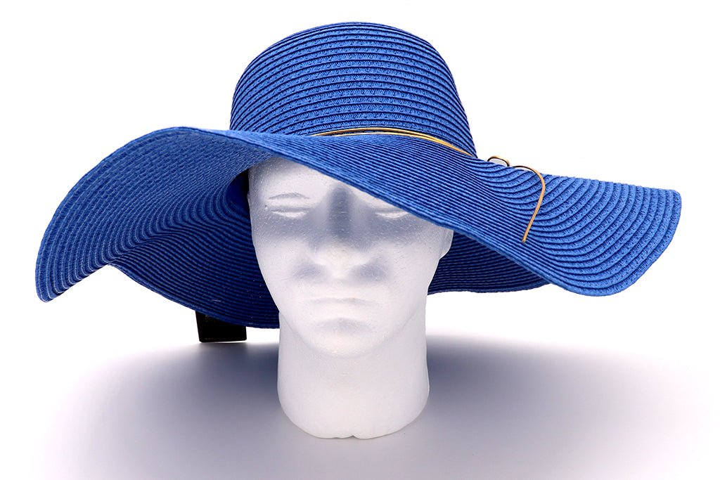 navy blue floppy sun hat