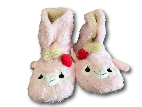 llama slipper boots