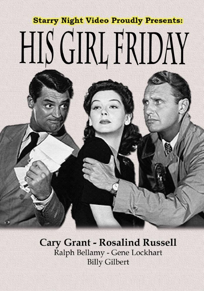 his girl friday movie poster