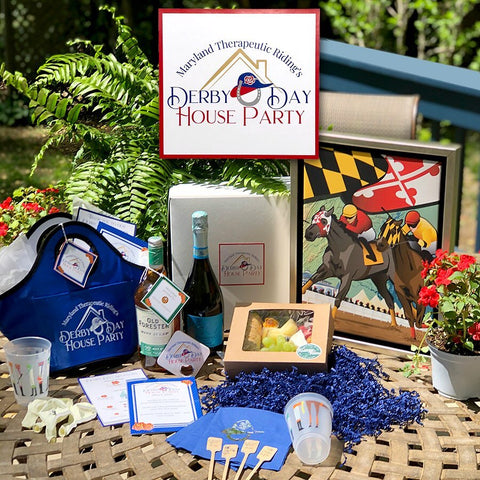 Derby Day logo and branding for the Maryland Therapeutic Riding 