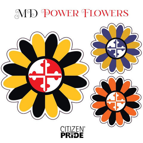 NEW, Maryland Power Flower stickers!